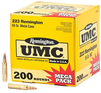 Remington UMC .223 Remington 55-Grain Centerfire Rifle Ammunition                                                               
