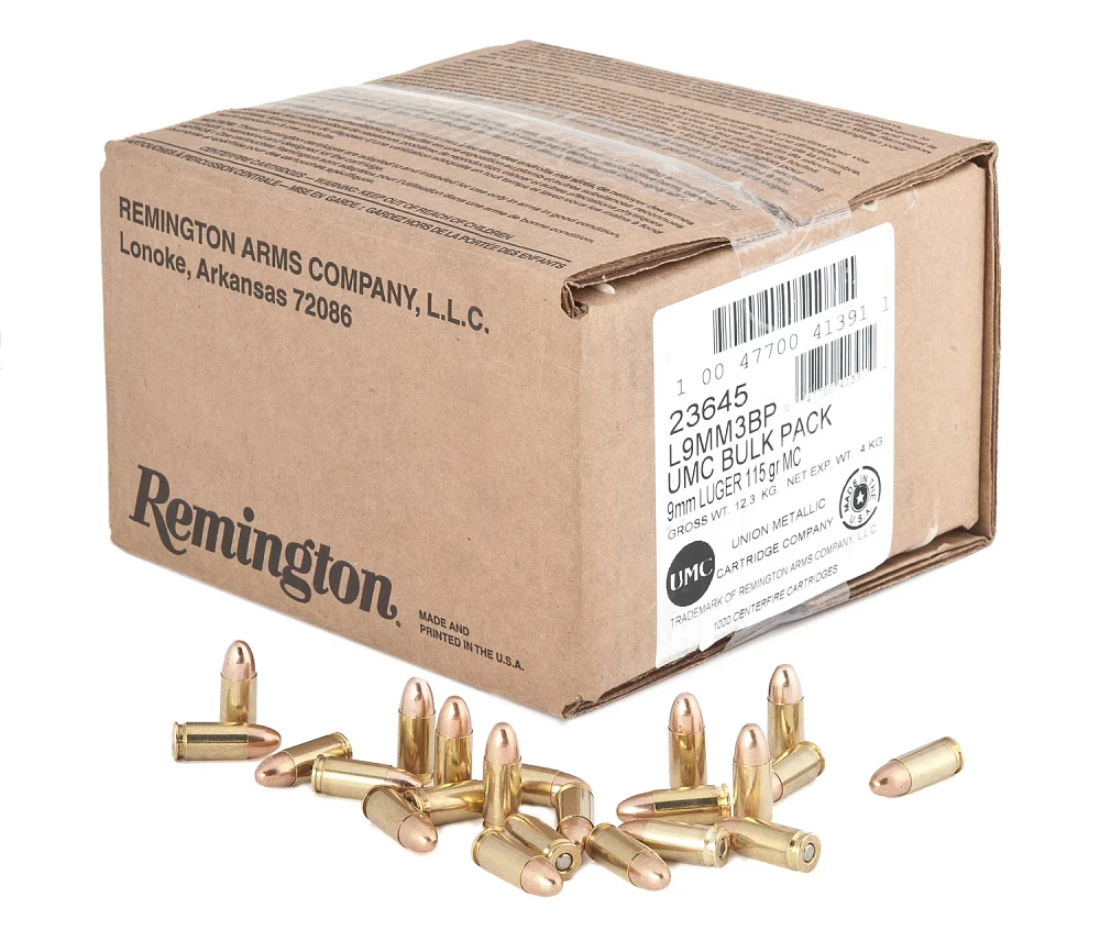 Remington 9mm Luger 115-Grain Pistol Ammunition                                                                                 