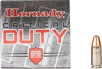 Hornady 9mm Luger+P 135-Grain FlexLock Critical DUTY Handgun Ammunition - 25 Rounds                                             