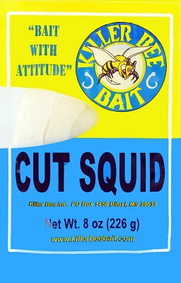 KILLER BEE BAIT Frozen Cut Squid 8 oz Bait                                                                                      