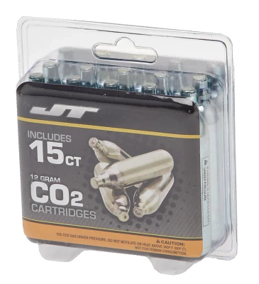 JT Sports CO₂ Prefilled Cartridges 15-Pack                                                                                    