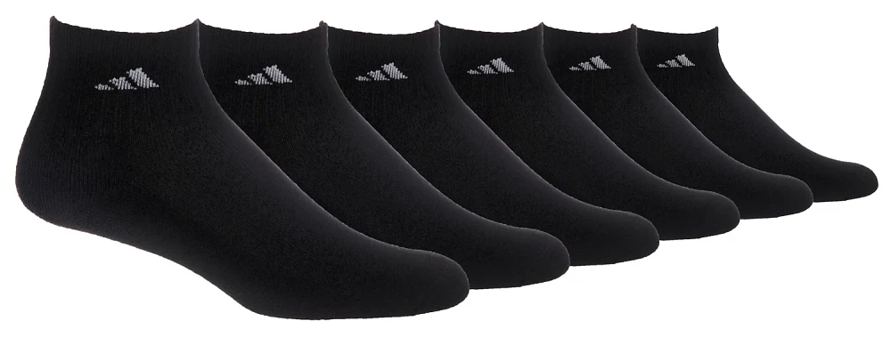adidas Men's Large Athletic Quarter Socks 6 Pack