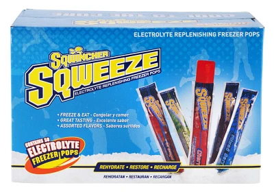 Sqwincher Squeeze 3 oz. Electrolyte Replacement Freezer Pops 50-Pack                                                            