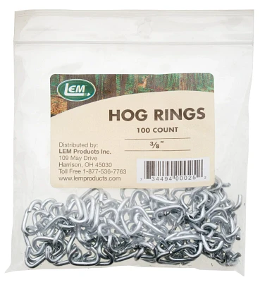 LEM 3/8" Hog Rings 100-Pack                                                                                                     