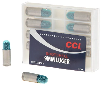 CCI Pest Control 9mm Luger 53-Grain Centerfire Shotshells - 10 Rounds                                                           