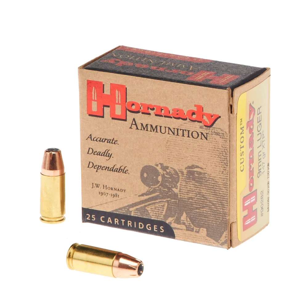 Hornady XTP® 9mm Luger 147-Grain Centerfire Ammunition - 25 Rounds                                                             