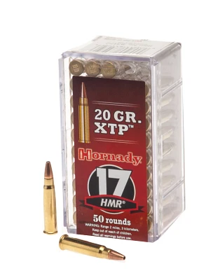 Hornady HP XTP .17 HMR 20-Grain Rimfire Rifle Ammunition - 50 Rounds                                                            