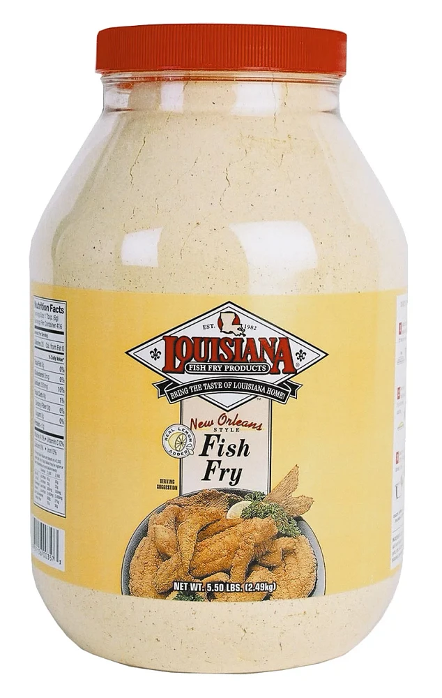 Louisiana Fish Fry Products 1-Gallon New Orleans Style Fish Fry with Lemon                                                      