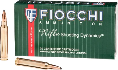 Fiocchi Rifle Shooting Dynamics .300 Winchester Magnum 180-Grain Pointed Soft-Point Boat-Tail Ammuni                            