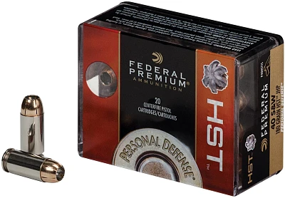 Federal Premium Personal Defense .40 S&W 180-Grain Centerfire Pistol Ammunition - 20 Rounds                                     