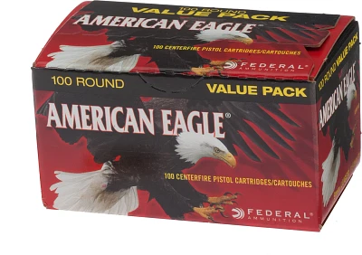 American Eagle 9mm Luger 115-Grain Centerfire Pistol Ammunition - 100 Rounds                                                    
