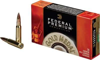 Federal Premium Gold Medal Sierra MatchKing .308 Winchester 168-Grain Centerfire Rifle Ammunition - 20 Rounds                   