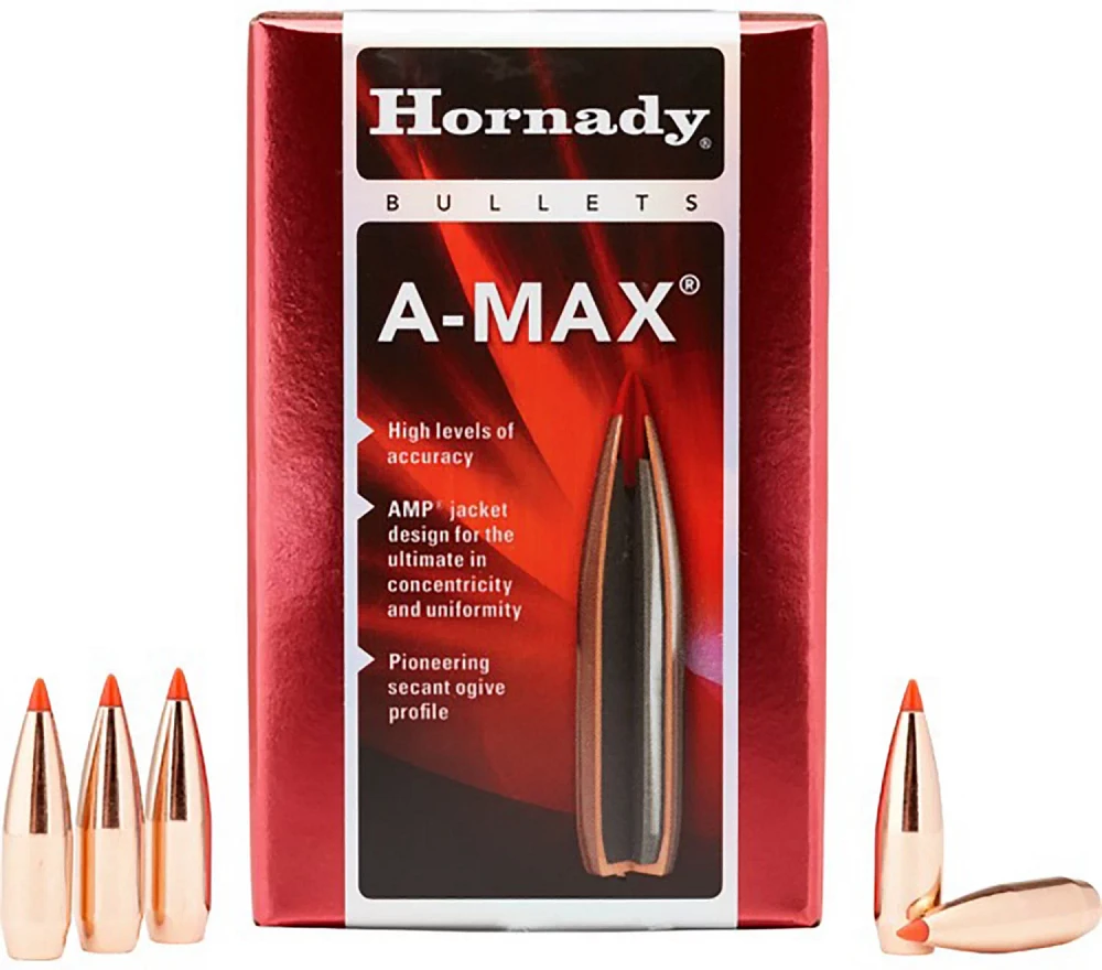 Hornady A-MAX .30 168-Grain Rifle Bullets                                                                                       