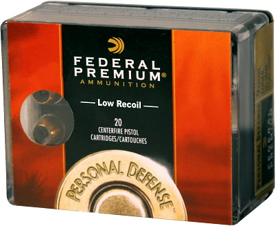 Federal Premium Personal Defense 9mm Luger 124-Grain Centerfire Pistol Ammunition - 20 Rounds                                   