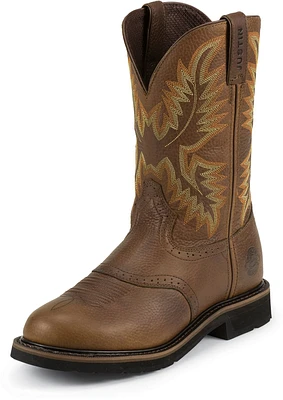 Justin Men's Sunset Cowhide EH Western Wellington Work Boots                                                                    