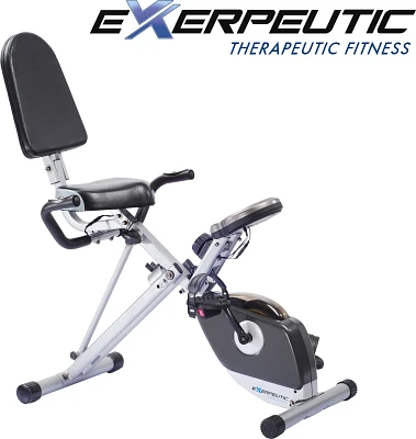 Exerpeutic 400XL Folding Semirecumbent Exercise Bike                                                                            