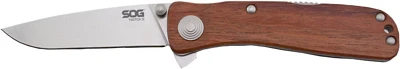 SOG Twitch II Wood Handle Folding Knife                                                                                         