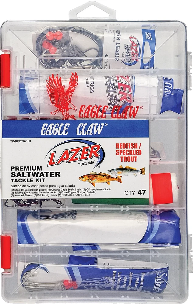 Lazer Saltwater Red Trout Tackle Kit                                                                                            