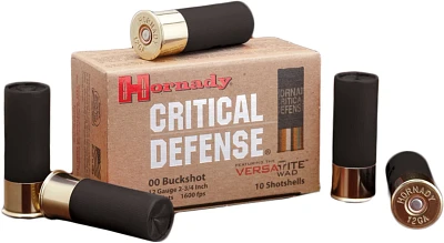 Hornady Critical Defense 12 Gauge 00 Buckshot - 10 Rounds                                                                       