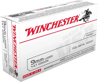 Winchester 9mm Luger 147-Grain Centerfire Handgun Ammunition                                                                    