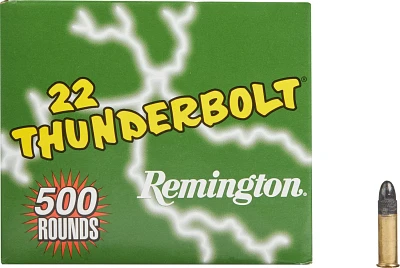 Remington Thunderbolt .22 LR 40-Grain Rimfire Rifle Ammunition - 500 Rounds                                                     