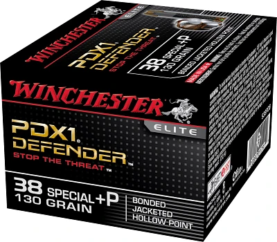 Winchester Bonded PDX1 .38 Special +P 130-Grain Handgun Ammunition                                                              