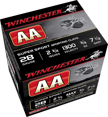 Winchester AA 28 Gauge Super Sport Target Loads - 25 Rounds                                                                     