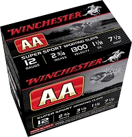 Winchester AA Super Sport Target Load 12 Gauge 7.5 Shot Shotshells - 25 Rounds                                                  