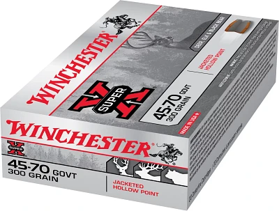 Winchester Super-X .45-70 Government 300-Grain JHP Centerfire Rifle Ammunition - 20 Rounds                                      