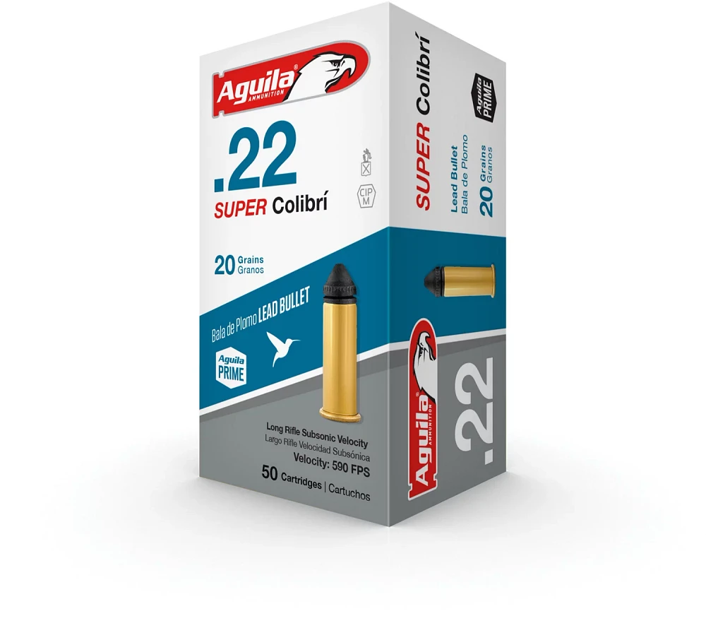 Aguila Ammunition Super Colibri .22 20-Grain Rimfire Ammunition - 50 Rounds                                                     