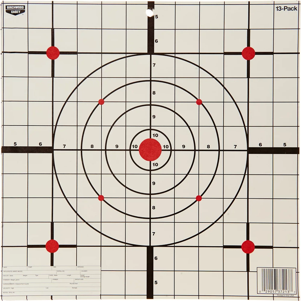 Birchwood Casey Eze-Scorer 12-in Sight-In Paper Targets 13-Pack                                                                 