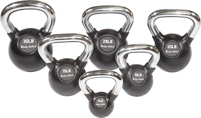 Body-Solid Tools Premium 5 - 30 lb. Kettlebell Set with Rack                                                                    