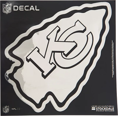 Stockdale Kansas City Chiefs 6" x 6" Metallic Vinyl Die-Cut Decal                                                               