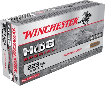 Winchester Power-Point Hog Special .223 Remington 64-Grain Centerfire Rifle Ammunition                                          