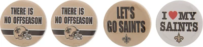 WinCraft New Orleans Saints Buttons 4-Pack                                                                                      