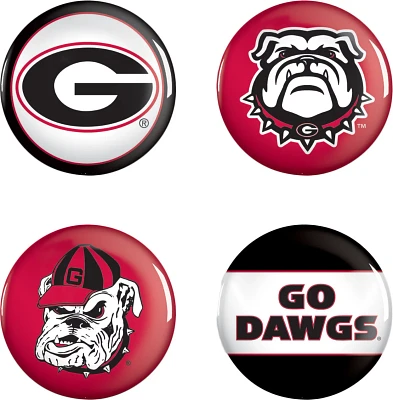 WinCraft University of Georgia Buttons 4-Pack                                                                                   