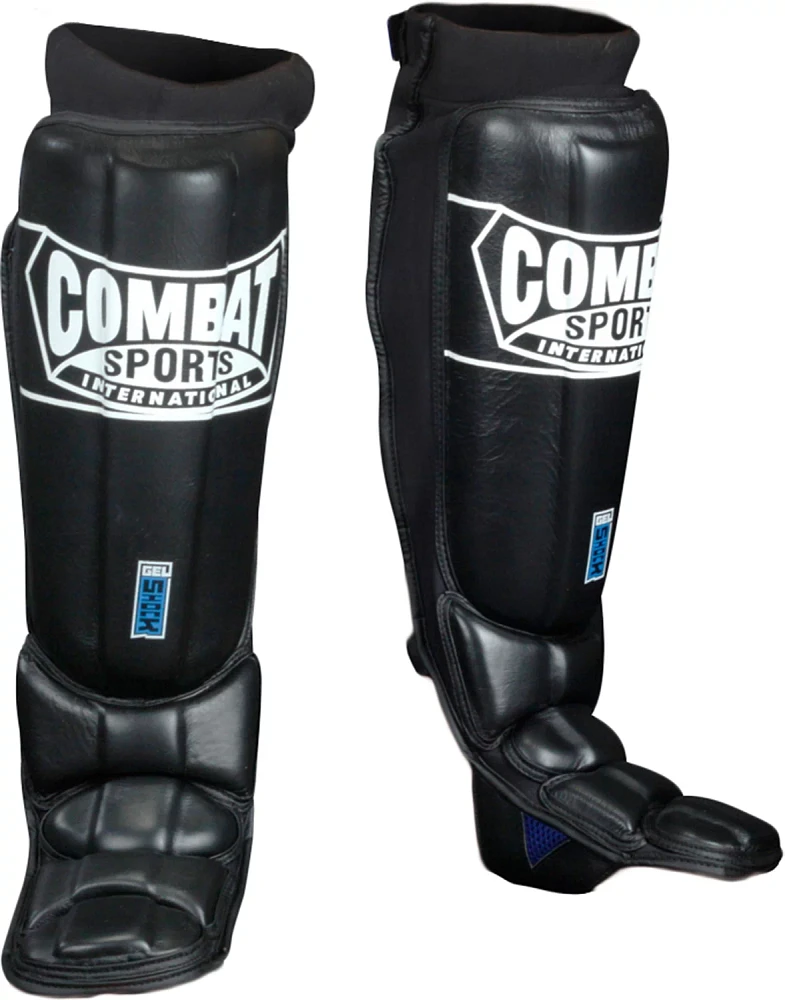 Combat Sports International Adults' Gel Shock™ Pro-Style Grappling Shin Guards                                                