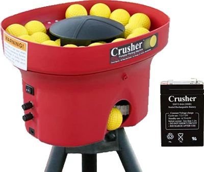 Trend Sports Crusher Mini Lite-Ball Pitching Machine with 4-Hour Battery