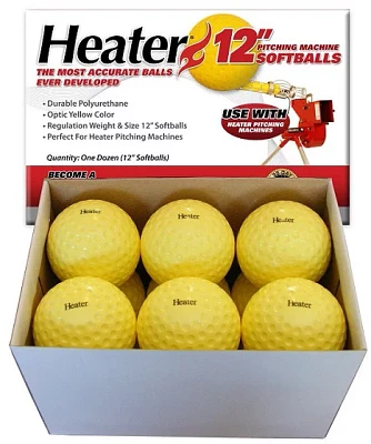 Heater Sports 12" Pitching Machine Softballs 12-Pack                                                                            