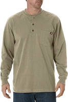 Dickies Men's Long Sleeve Heavyweight Henley