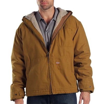Dickies Men's Duck Sherpa-Lined Hooded Jacket