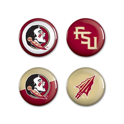 WinCraft Florida State University Buttons 4-Pack                                                                                