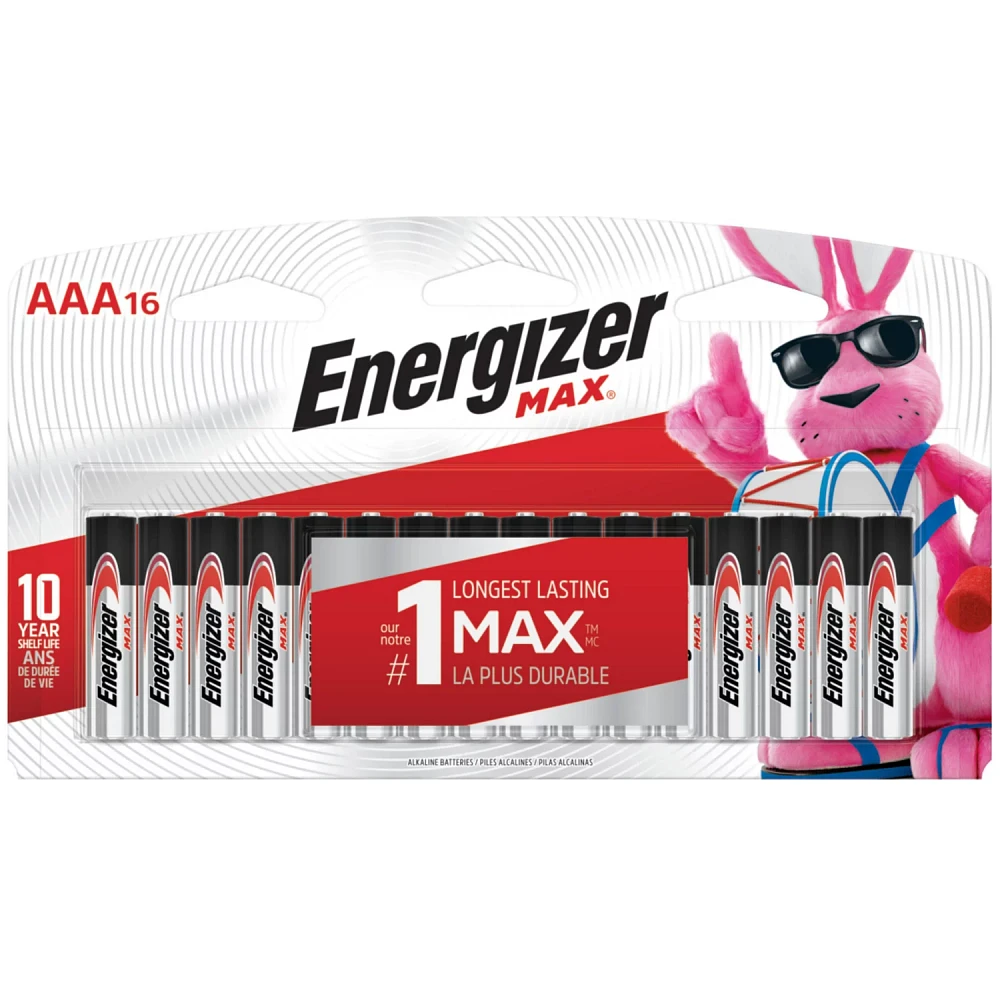 Energizer® MAX® AAA Batteries 16-Pack                                                                                         