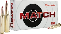 Hornady BTHP Match™ .308 Winchester 168-Grain Centerfire Rifle Ammunition - 20 Rounds                                         