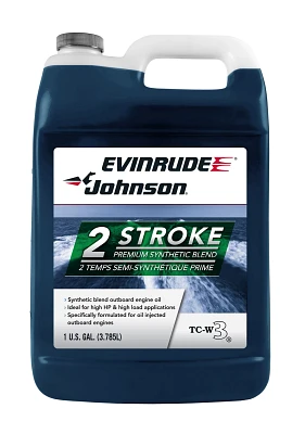Evinrude Johnson 1-Gallon Premium TC-W3® Semi-Synthetic Oil                                                                    