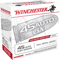 Winchester .45 ACP FMJ 230-Grain 200-round  Centerfire Pistol Ammunition                                                        