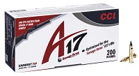 CCI A17 Varmint Tip 17 HMR 17-Grain Rimfire Ammunition - 200 Rounds                                                             