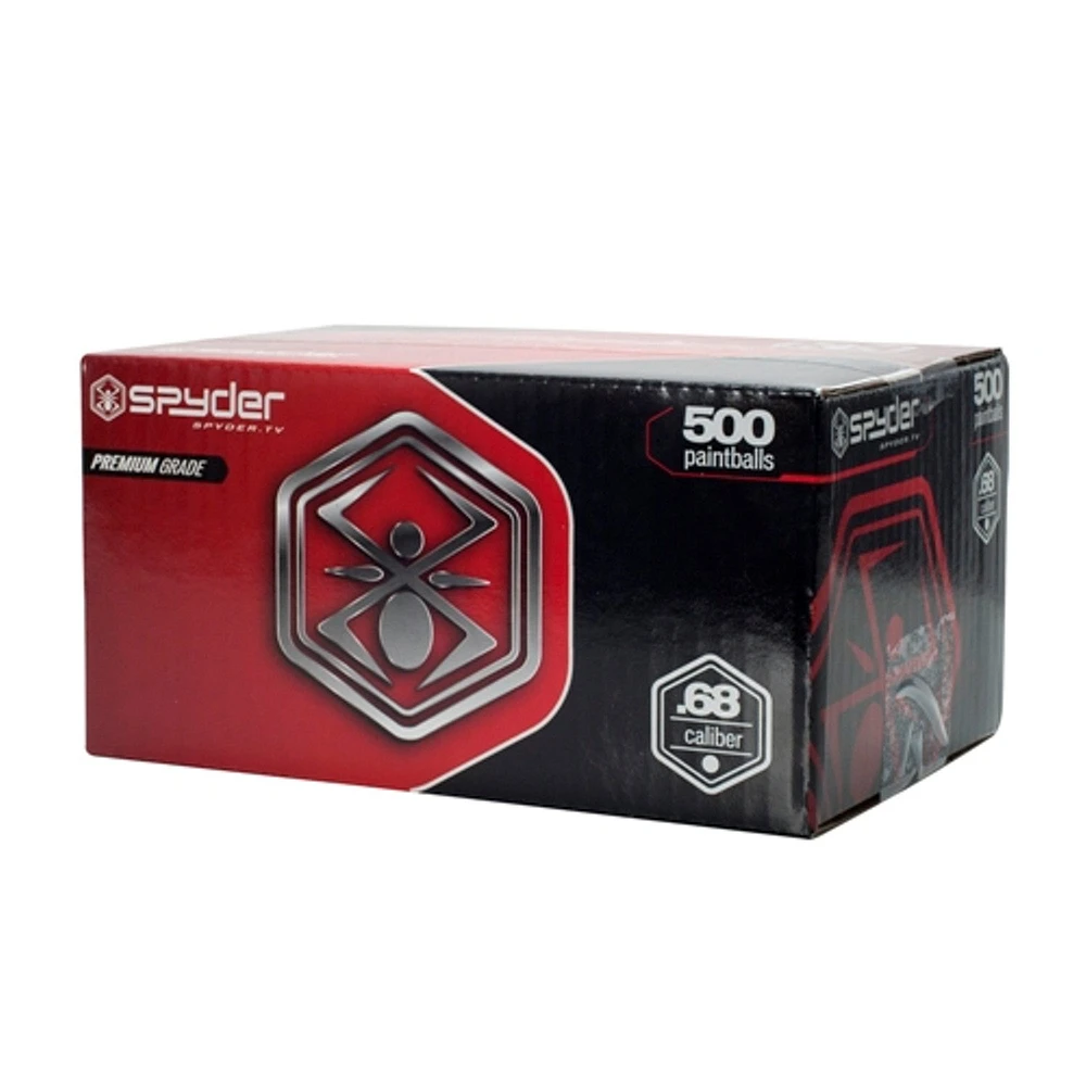 Spyder .68 Caliber Paintballs 500-Pack                                                                                          