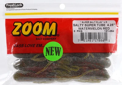 Zoom 4-1/4 in Salty Super Tubes 8-Pack                                                                                          