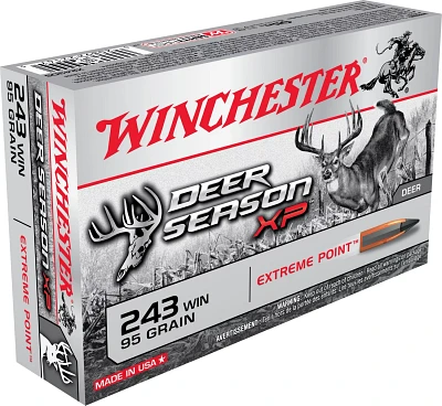 Winchester Deer Season XP .243 Winchester 95-Grain Rifle Ammunition - 20 Rounds                                                 